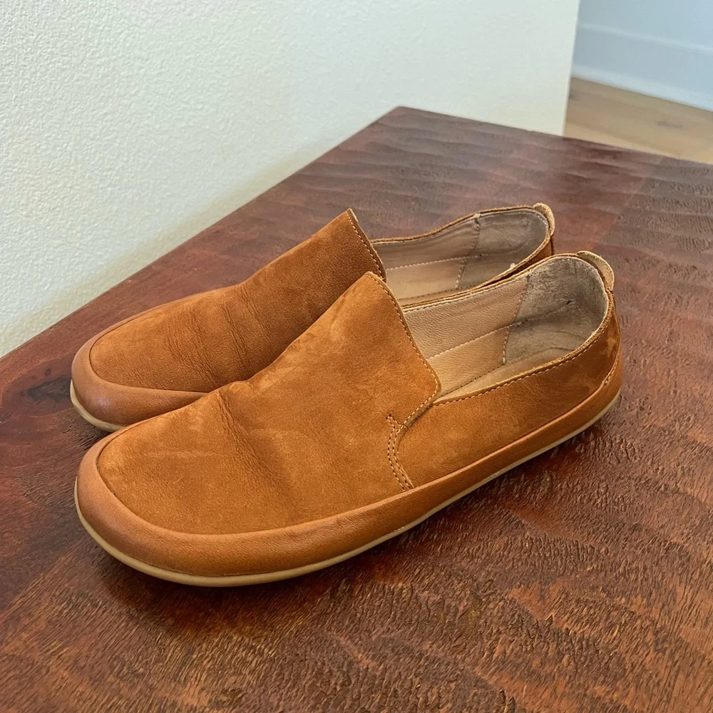 Vivobarefoot Opanka Brown Leather Slip-on  minimalist barefoot loafers Sz 38 - Picture 3 of 12